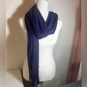 Beautiful purple plum soft Scarf/Shaw with fringe